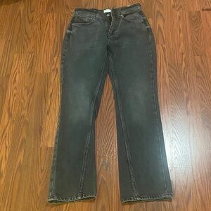 We The Free Charcoal Straight Leg Jeans